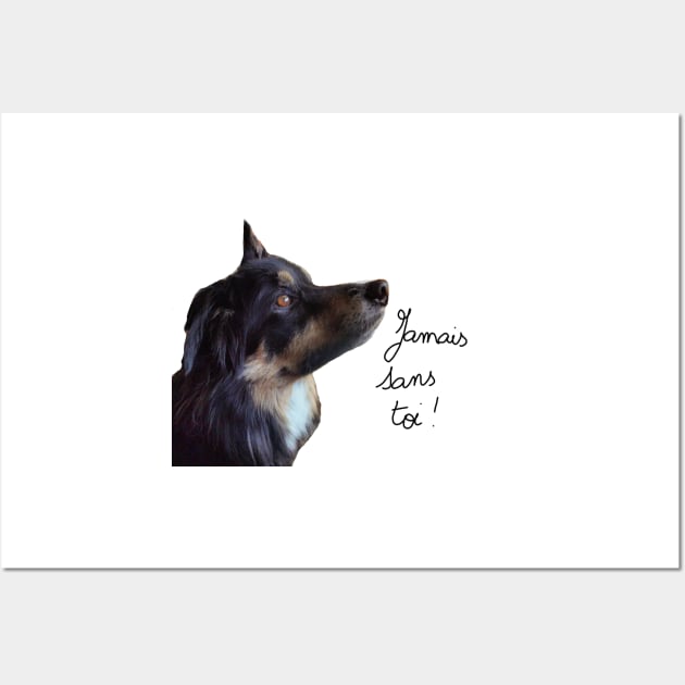 Lou the border collie (dog love) Wall Art by Noamdelf06